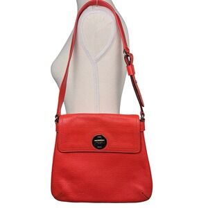 Kate Spade New York Street Noel Double Vanessa Red Leather Crossbody Bag Purse